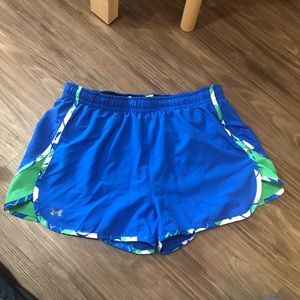 Blue Running shorts under armour